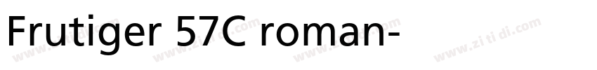 Frutiger 57C roman字体转换